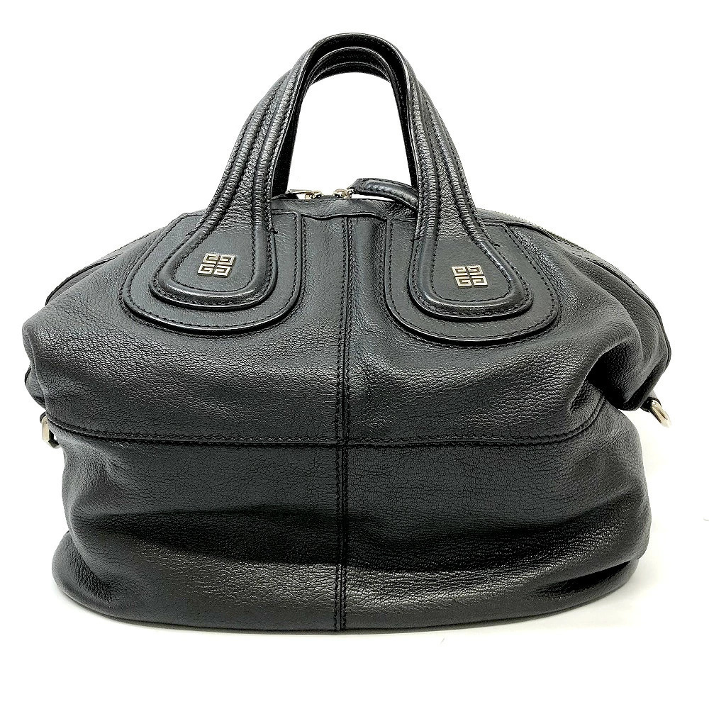 GIVENCHY Nightingale Handbag Leather Black